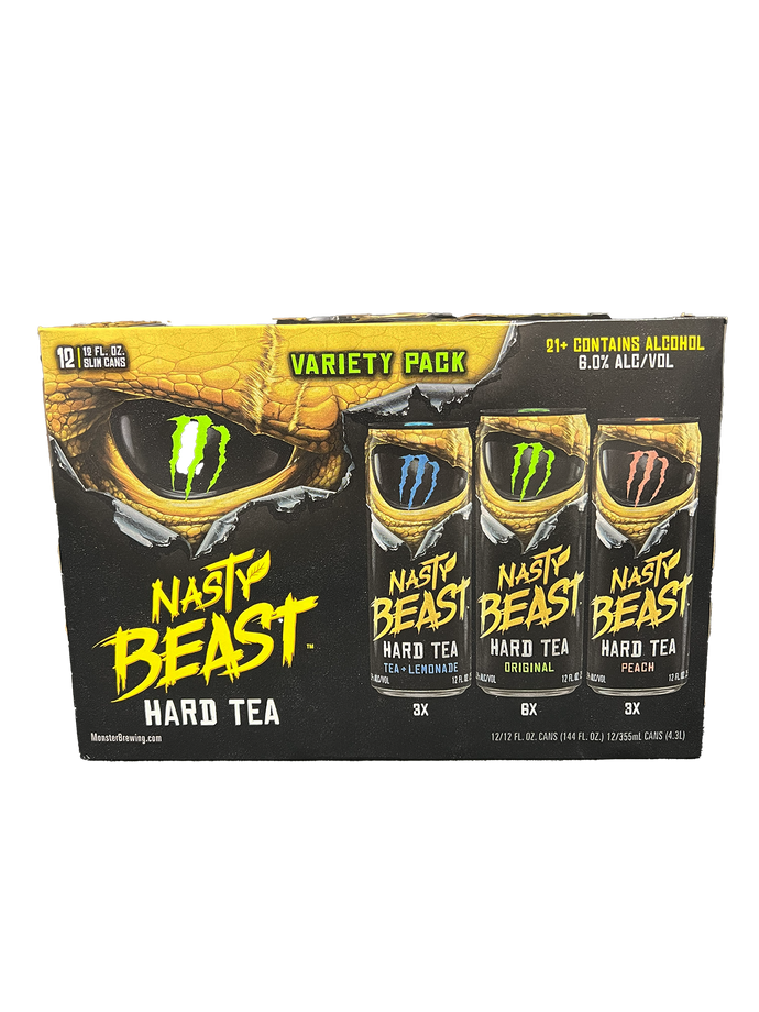 Nasty Beast Hard Tea Variety 12 Pack Cans