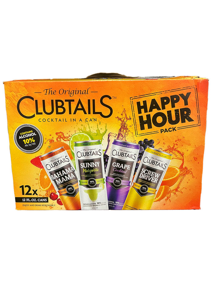 Clubtails Happy Hour Variety 12 Pack Cans
