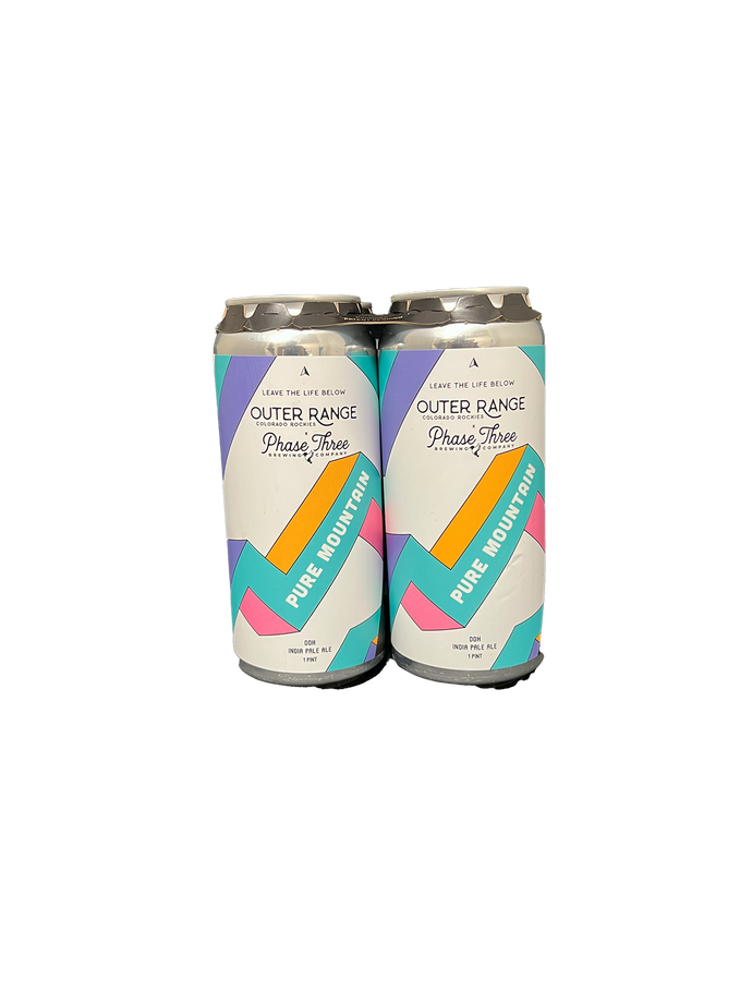 Outer Range Pure Mountain DDH IPA 4 Pack Cans