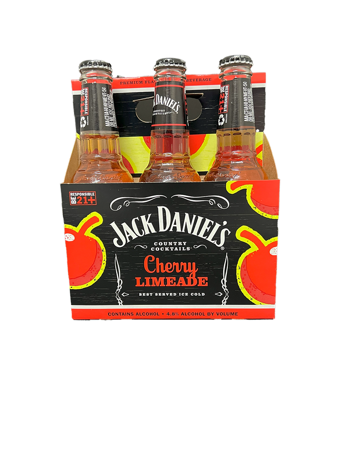 Jack Daniels Cocktails Cherry Limeade 6 Pack Bottles