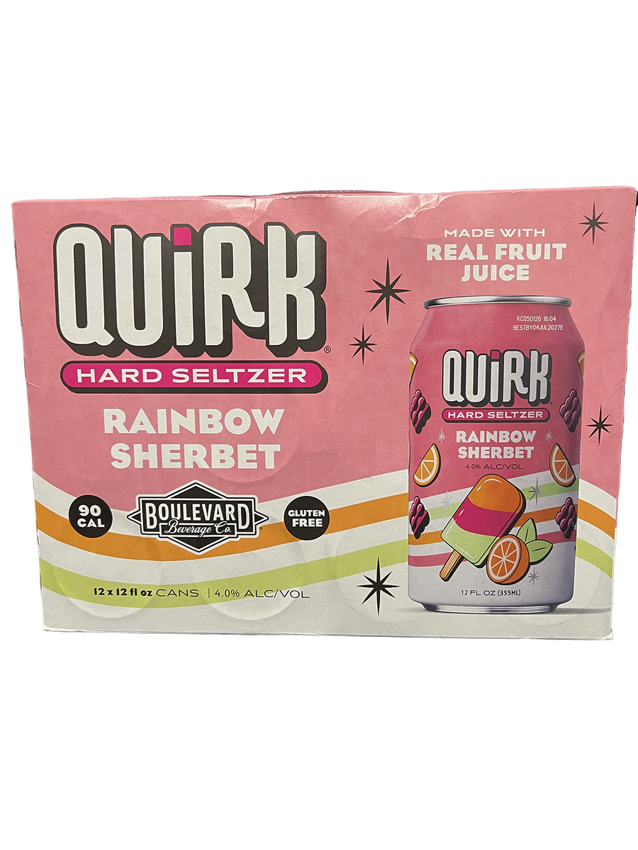 Boulevard Quirk Rainbow Sherbet Hard Seltzer 12 Pack Cans