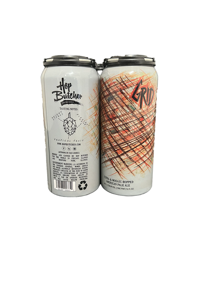 Hop Butcher Grid Pale Ale 4 Pack Cans