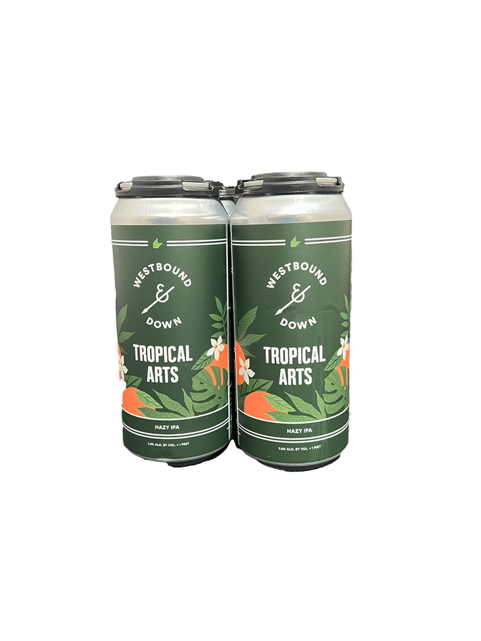 Westbound & Down Tropical Arts Hazy IPA 4 Pack Cans