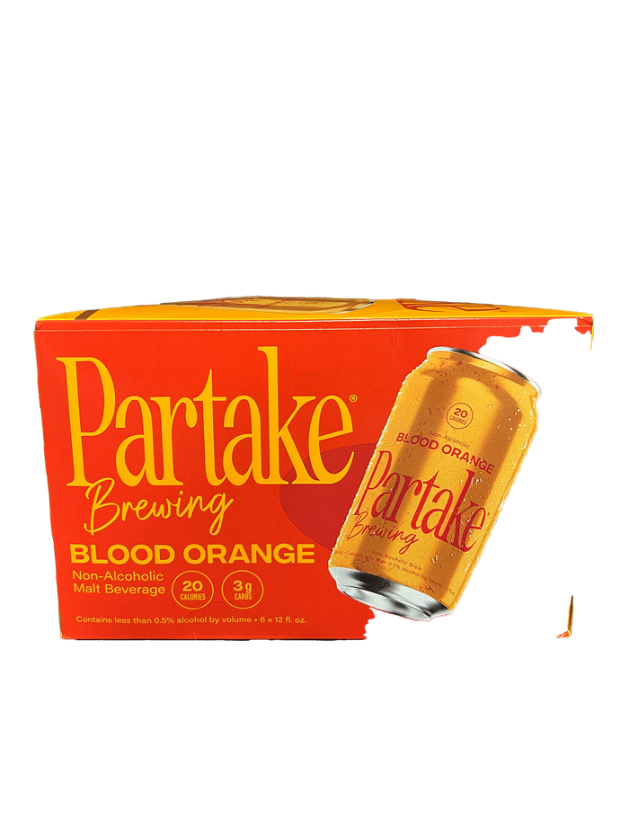 Partake Blood Orange Mexican Lager Non-Alcoholic 6 Pack