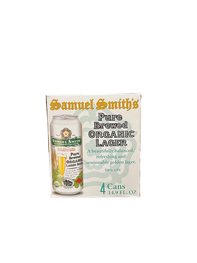 Samuel Smiths Organic Lager 4 Pack Cans