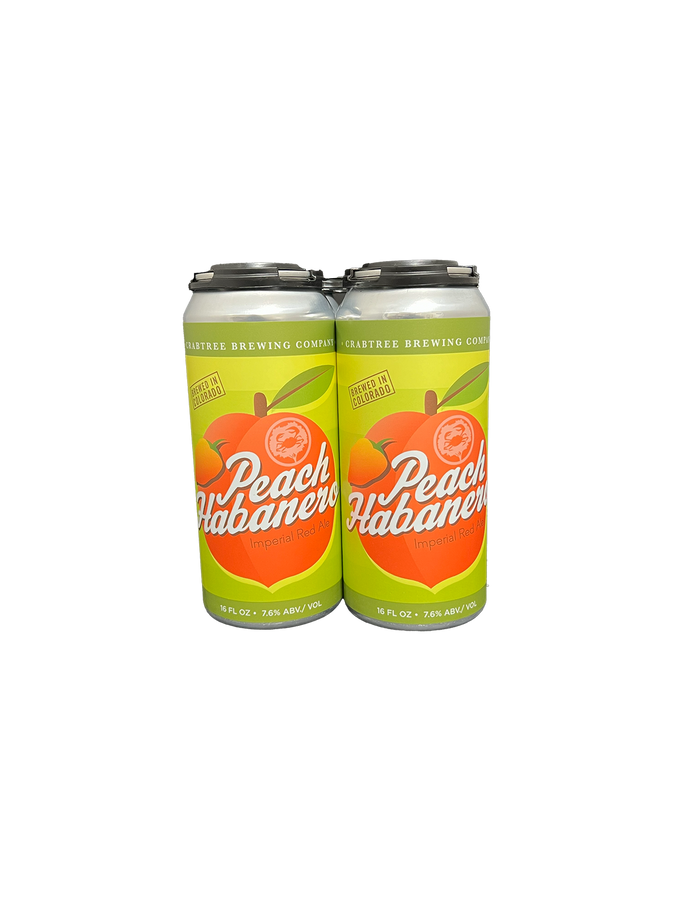 Crabtree Peach Habanero Red Ale 4 Pack Cans