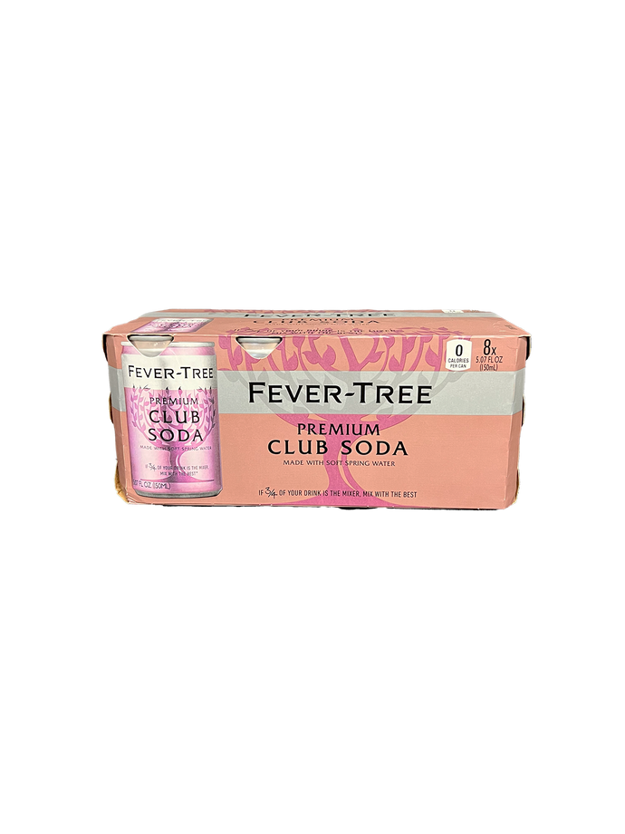 Fever Tree Club Soda 8 Pack Cans