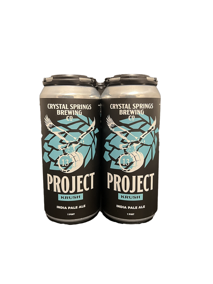 Crystal Springs Project Krush IPA 4 Pack Cans