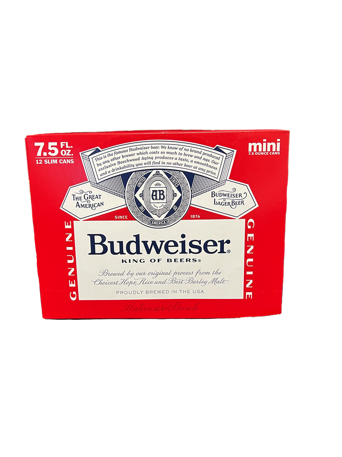 Budweiser 7.5 oz 12 Pack Cans