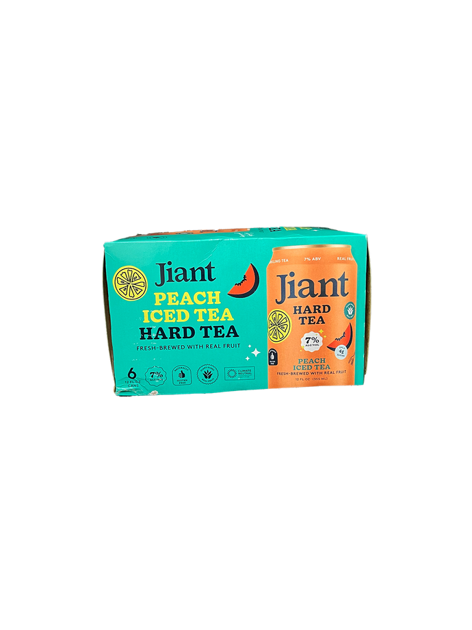 Jiant Hard Tea Peach 6 Pack Cans