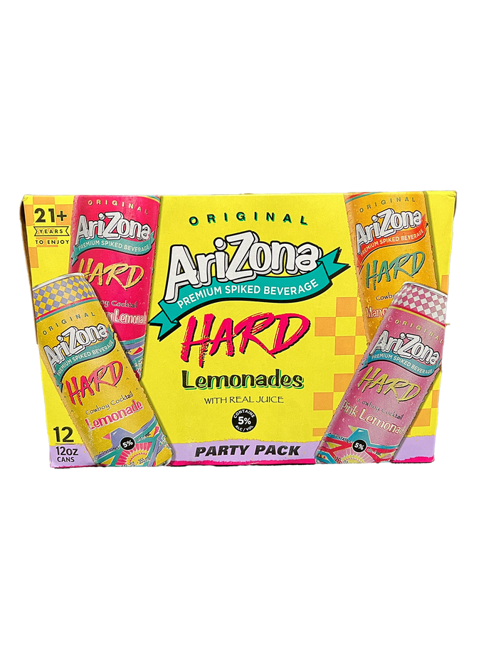 Arizona Hard Tea Lemonade Party Pack  Variety 12 Pack Cans