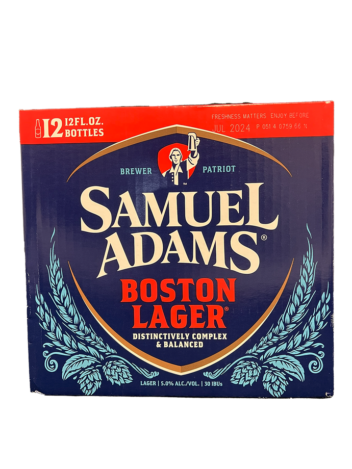 Samuel Adams Boston Lager 12 Pack Bottles