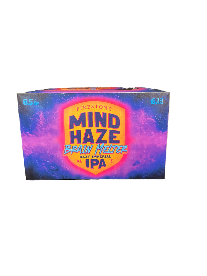 Firestone Mind Haze Brain Melter Hazy Imperial IPA 6 Pack Cans