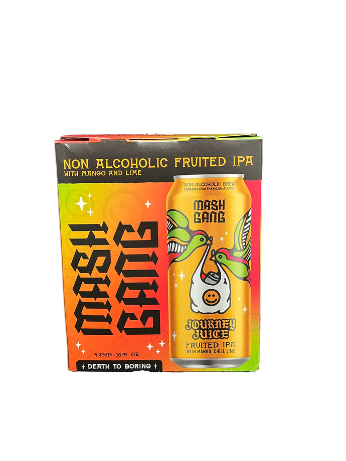 Mash Gang Journey Juice Fruited IPA Non-Alcoholic 4 Pack Cans