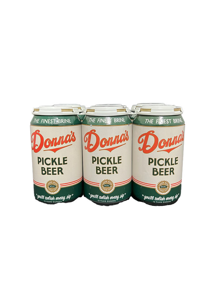 Donnas Pickle Beer 6 Pack Cans