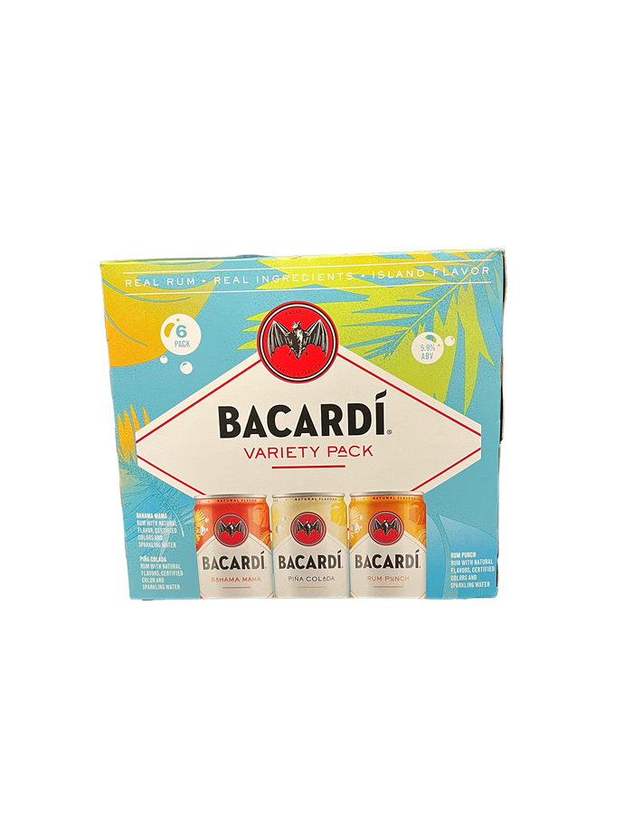 Bacardi Island Flavor Rum Variety 6 Pack Cans