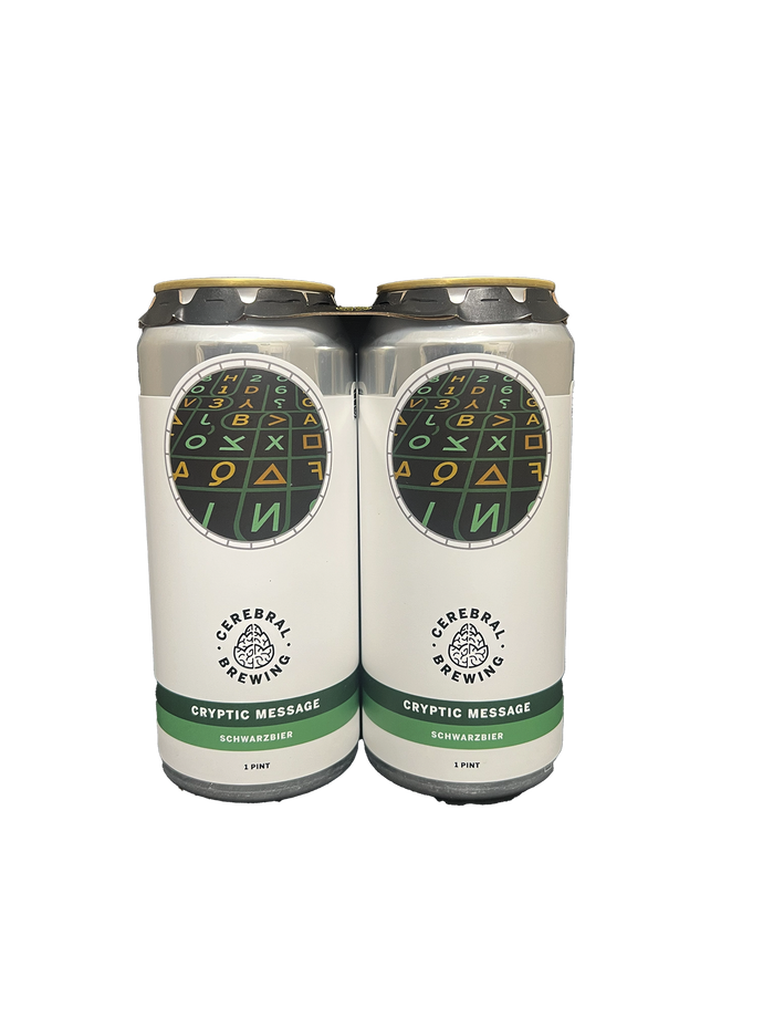 Cerebral Cryptic Message Schwarzbier 4 Pack Cans