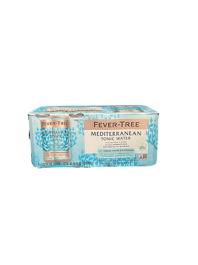 Fever Tree Mediterranean Tonic Water 8 Pack Cans