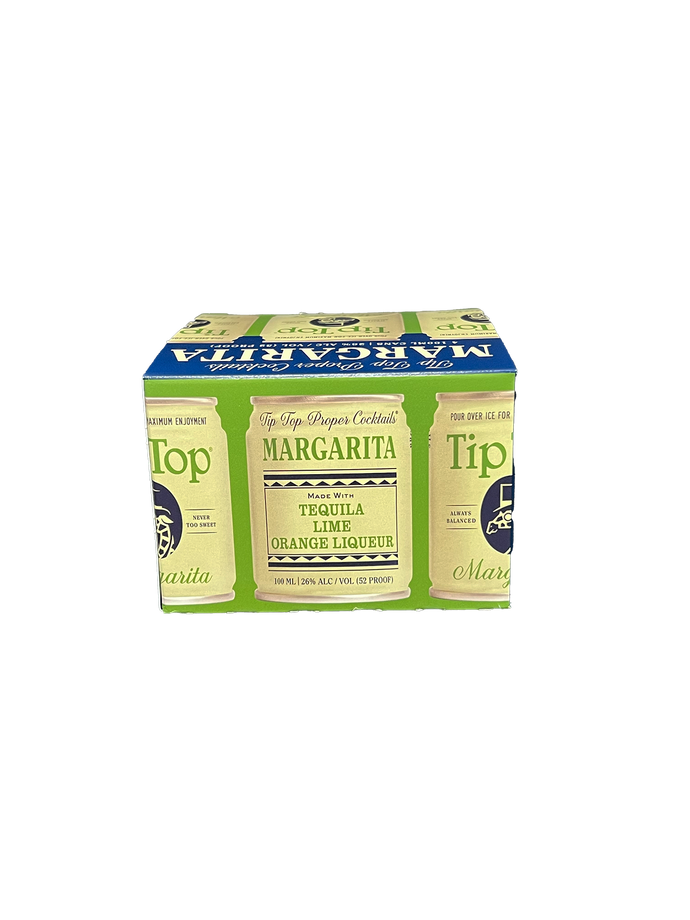 Tip Top Margarita 100ML 4 Pack Cans