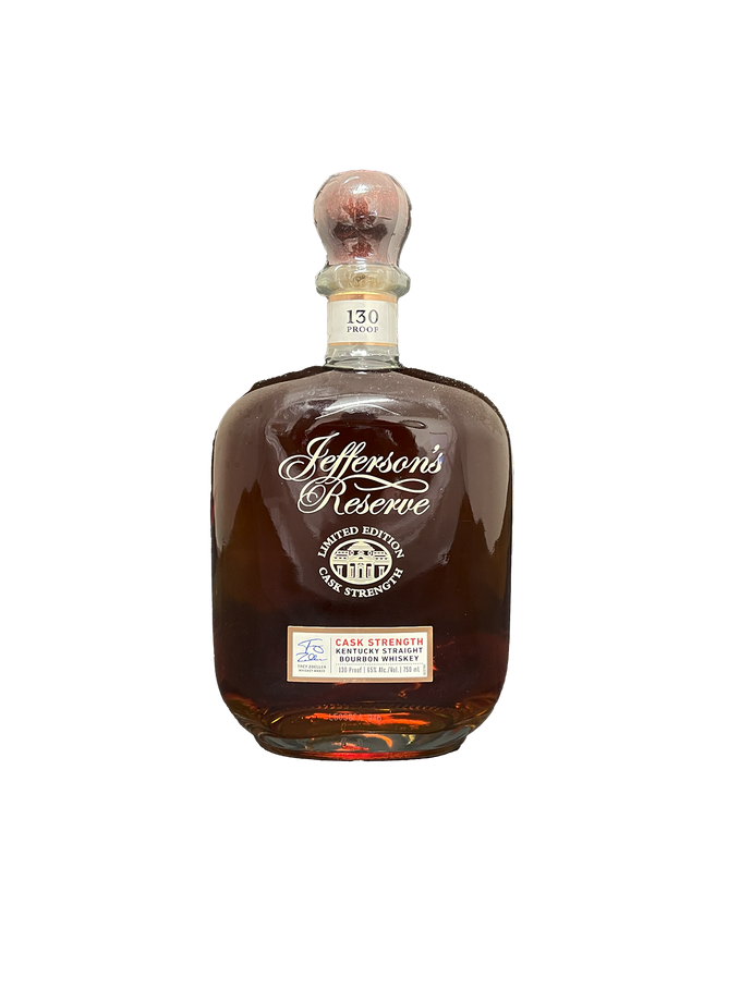 Jeffersons Reserve Cask Strength Bourbon 750ML