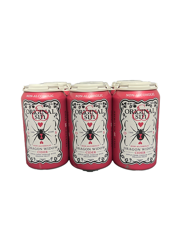 Original Sin Dragon Widow Non-Alcoholic Cider 6 Pack Cans