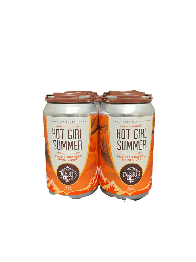 Talbotts Cider Hot Girl Summer 4 Pack Cans