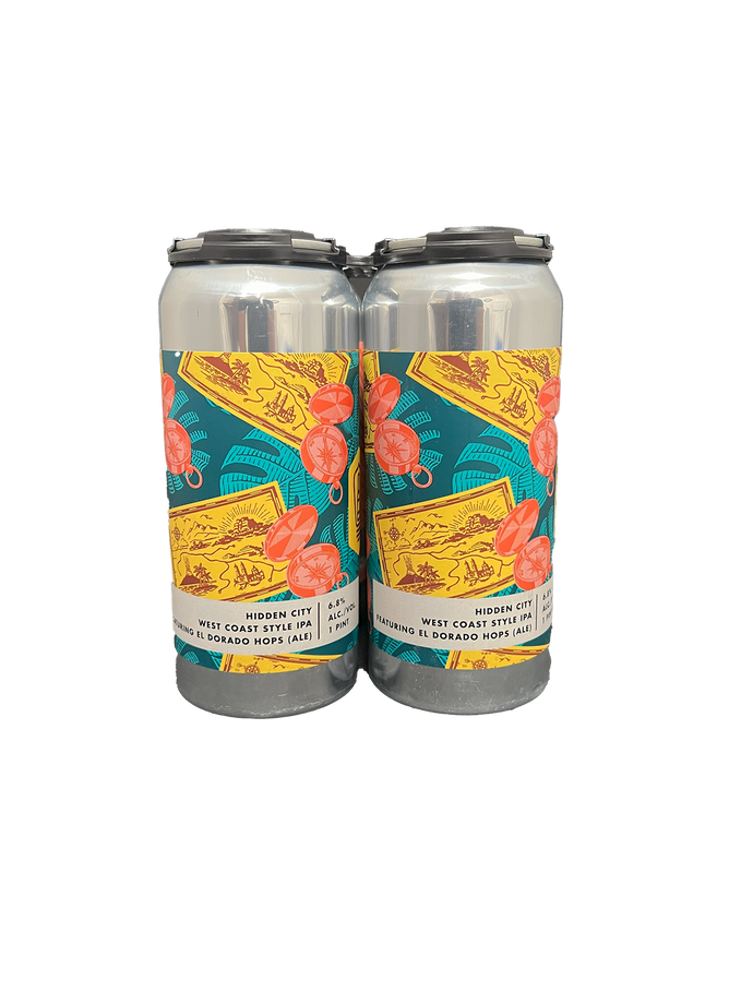 Bottle Logic Hidden City West Coast IPA 4 Pack Cans