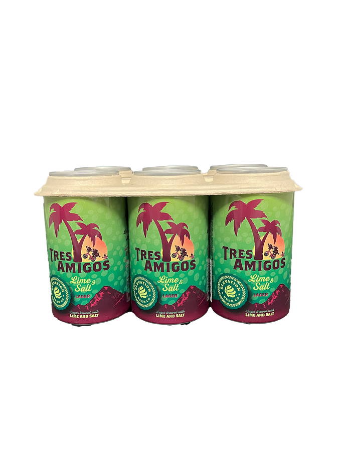 Elevation Tres Amigos Lime & Salt Lager 6 Pack Cans