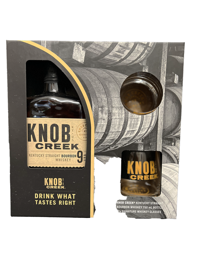 Knob Creek Bourbon Gift Set 750ML