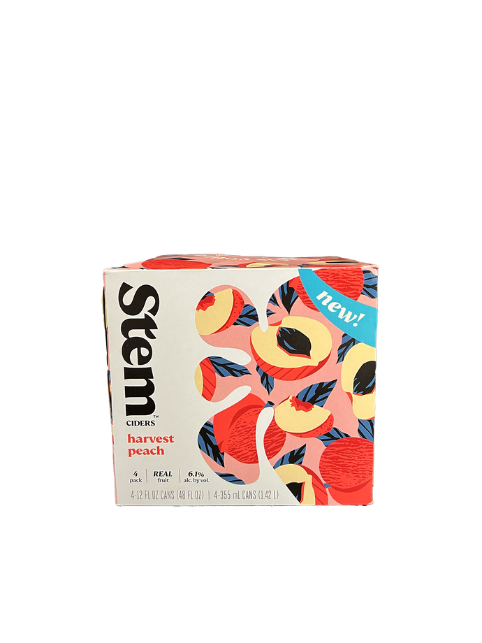 Stem Cider Harvest Peach 4 Pack Cans