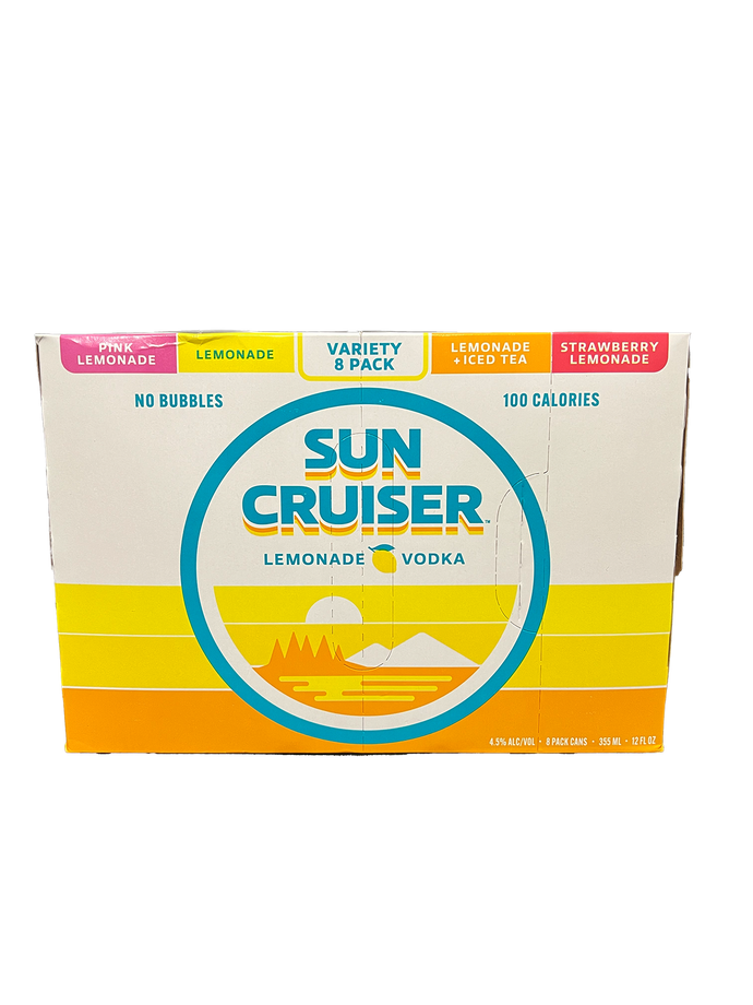 Sun Cruiser Lemonade Vodka Variety 8 Pack Cans