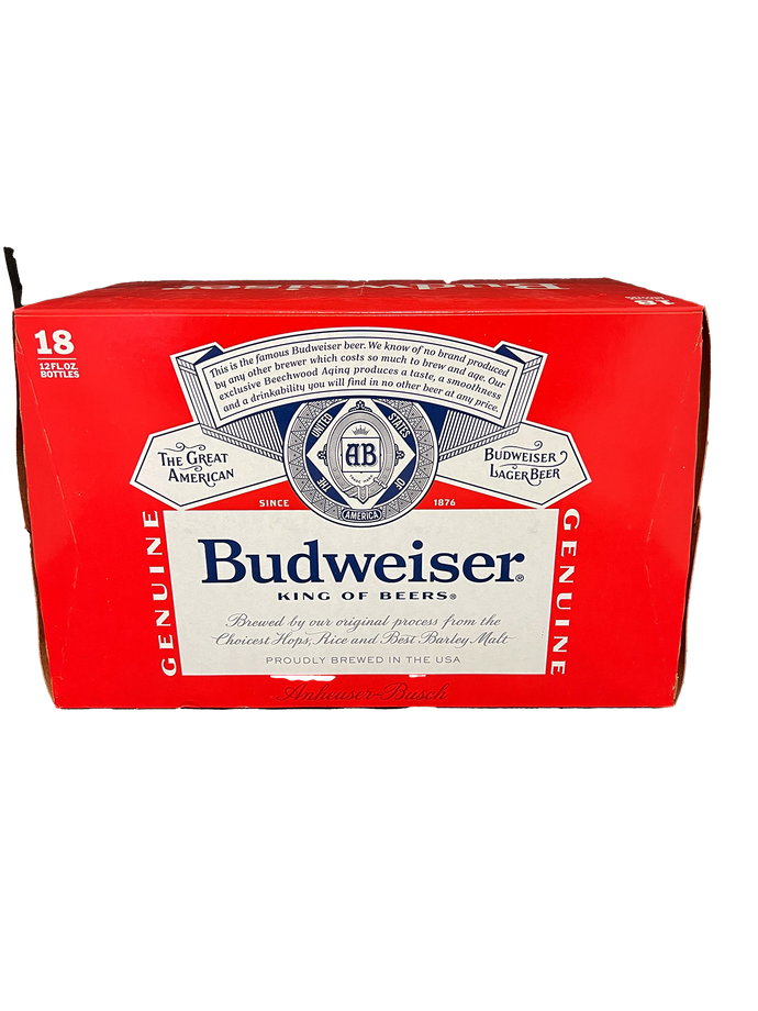 Budweiser 18 Pack Bottles