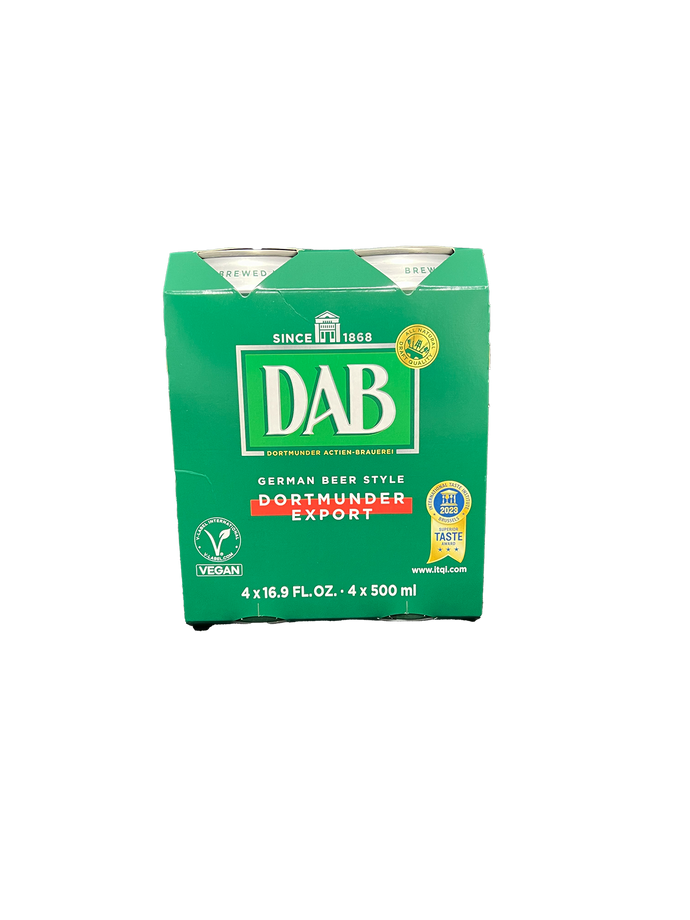 DAB Dortmunder Export 4 Pack Cans