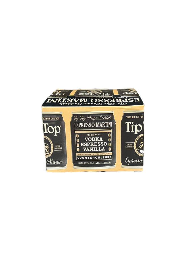 Tip Top Espresso Martini 4 Pack Cans