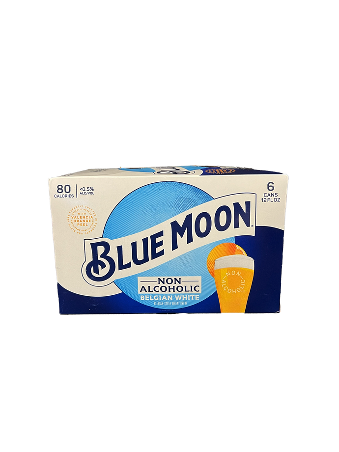 Blue Moon Non-Alcoholic Wheat 6 Pack Cans