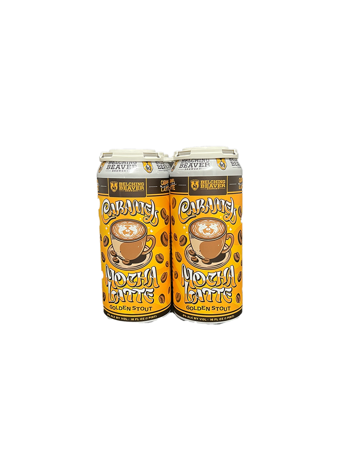 Belching Beaver Caramel Mocha Latte Stout 4 Pack Cans