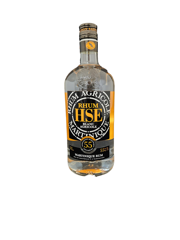 Rhum HSE Blanc Agricole 55% 1 Liter