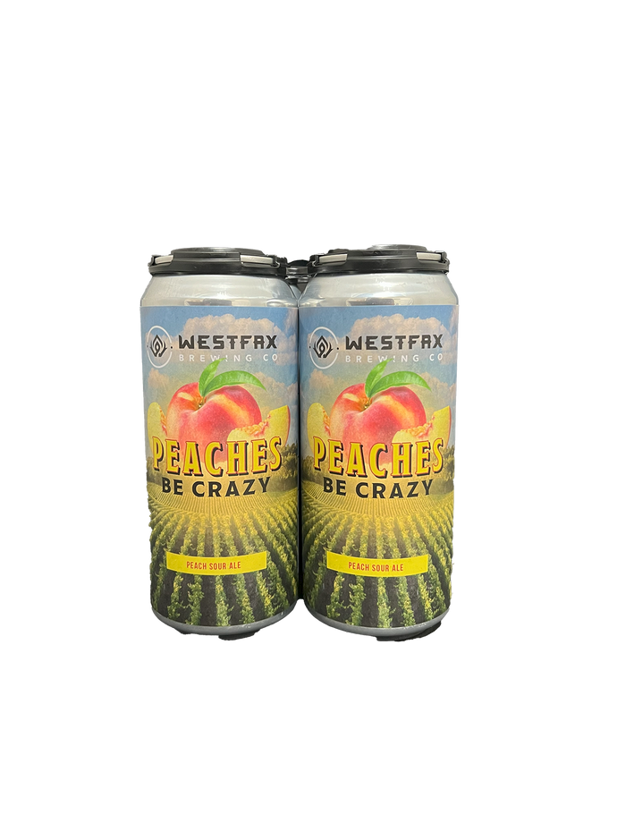 Westfax Peaches Be Crazy Sour 4 Pack Cans