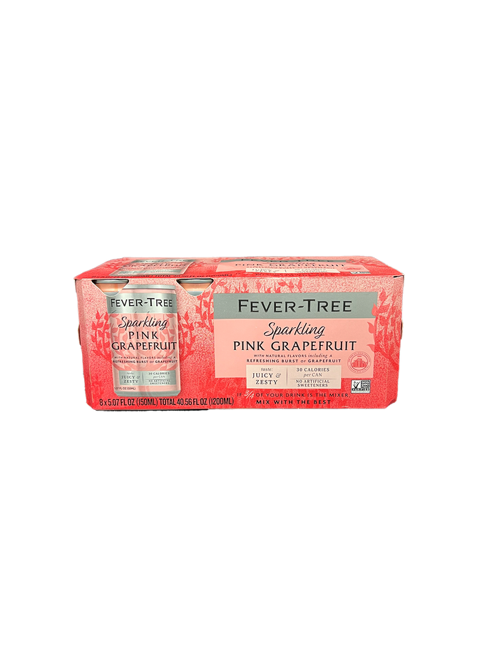 Fever Tree Sparkling Pink Grapefruit 8 Pack Cans