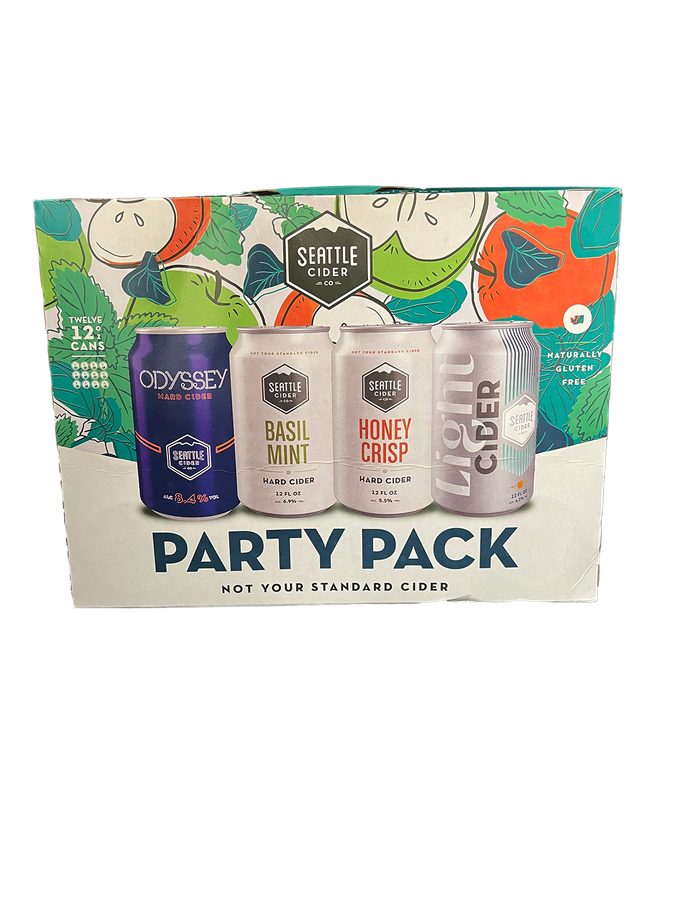 Seattle Cider Party Pack Variety 12 Pack Cans