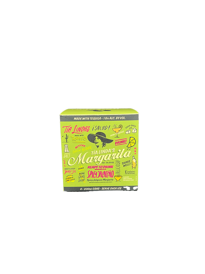 Tia Linda's Spicy Jalapeno Margarita 4 Pack Cans