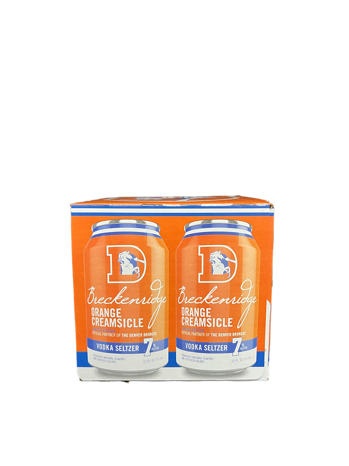 Breckenridge Orange Creamsicle Vodka Seltzer 4 Pack Cans