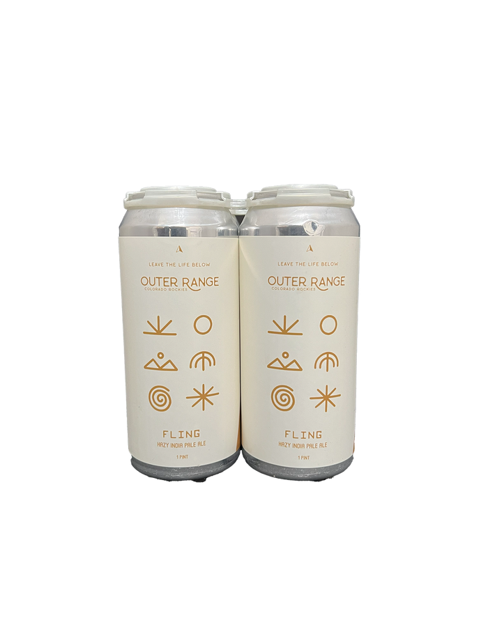 Outer Range Fling Hazy IPA 4 Pack Cans