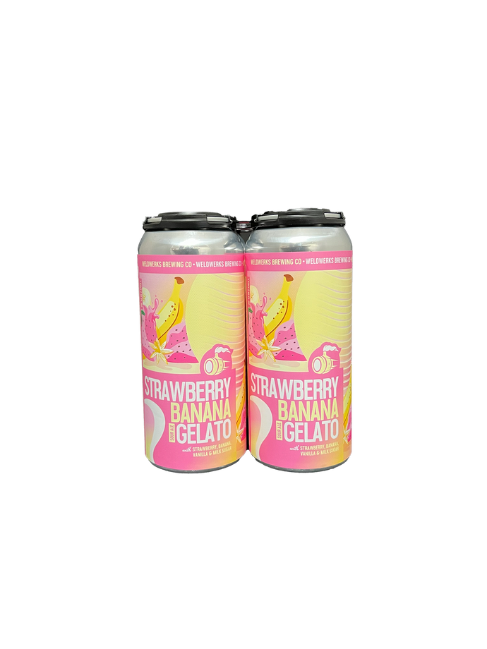 Weldwerks Strawberry Banana Gelato Sour 4 Pack Cans