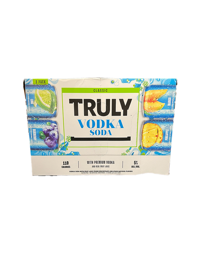 Truly Vodka Soda Classic Variety 8 Pack Cans