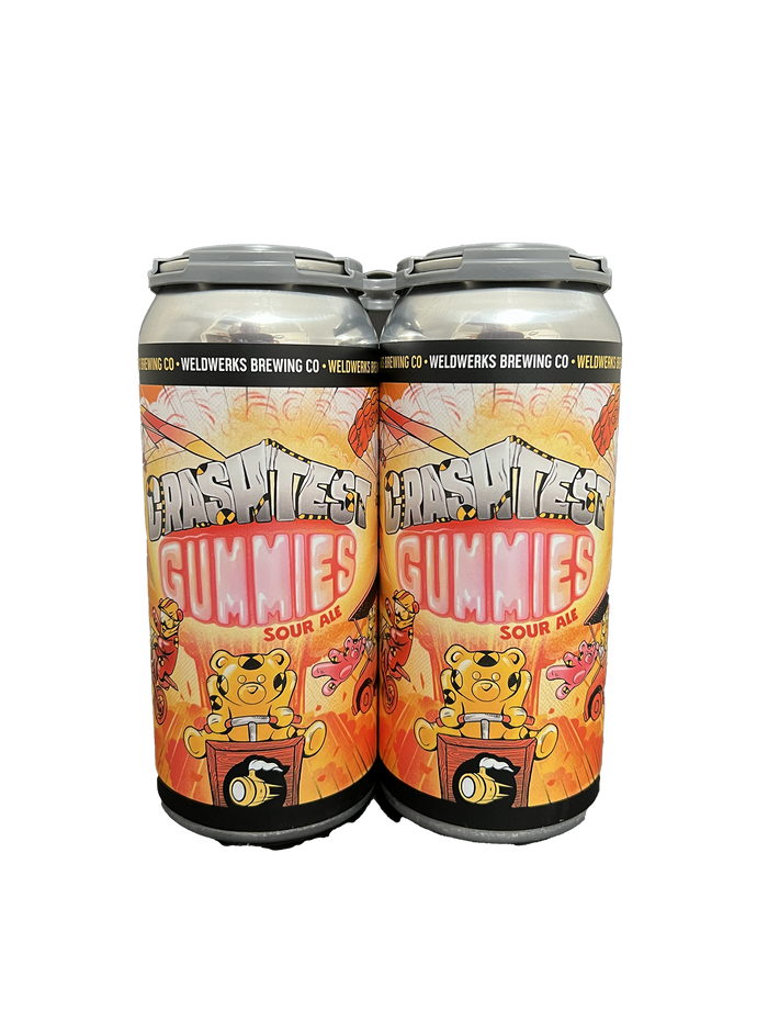 Weldwerks Crash Test Gummies Sour 4 Pack Cans