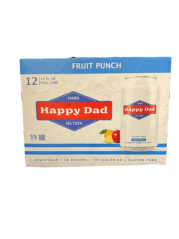 Happy Dad Fruit Punch Hard Seltzer 12 Pack Cans