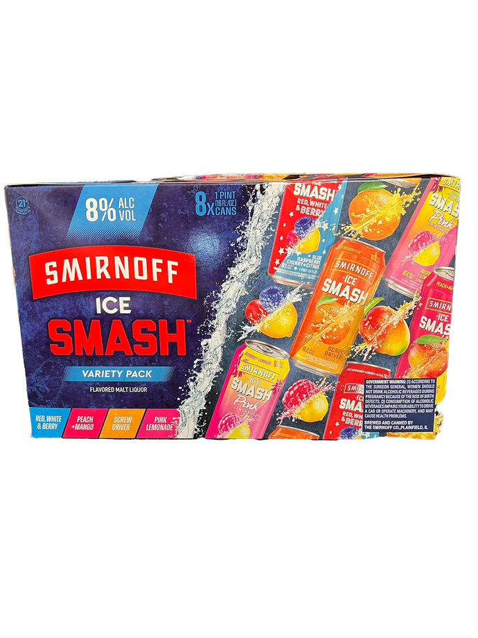 Smirnoff Ice Smash Variety 8 Pack Cans