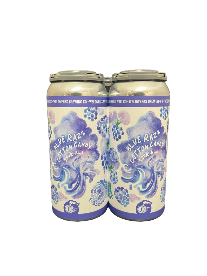 Weldwerks Blue Razz Cotton Candy Sour 4 Pack