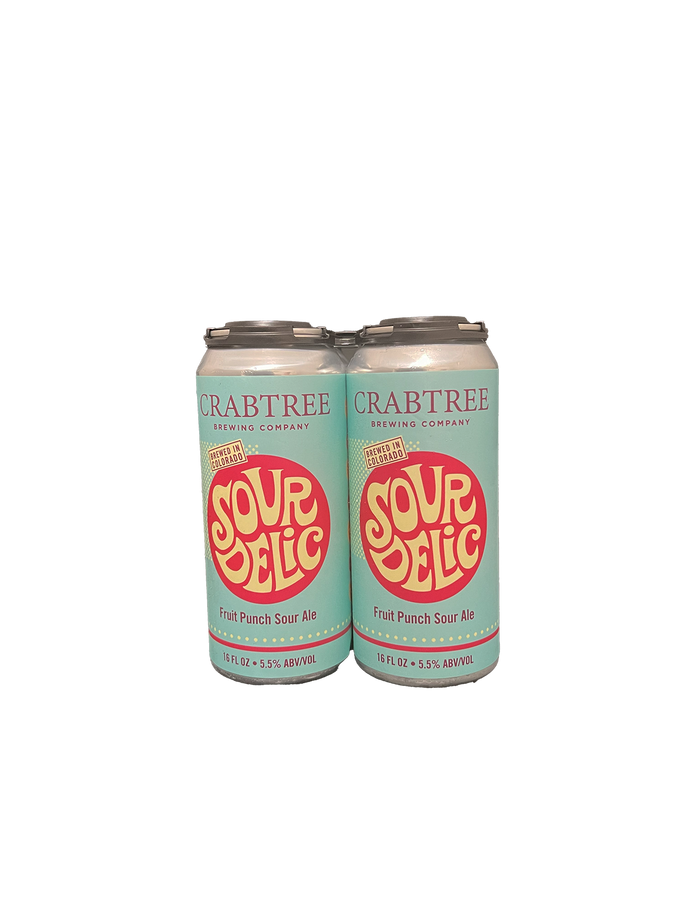 Crabtree Sourdelic Fruit Punch Sour Ale 4 Pack Cans